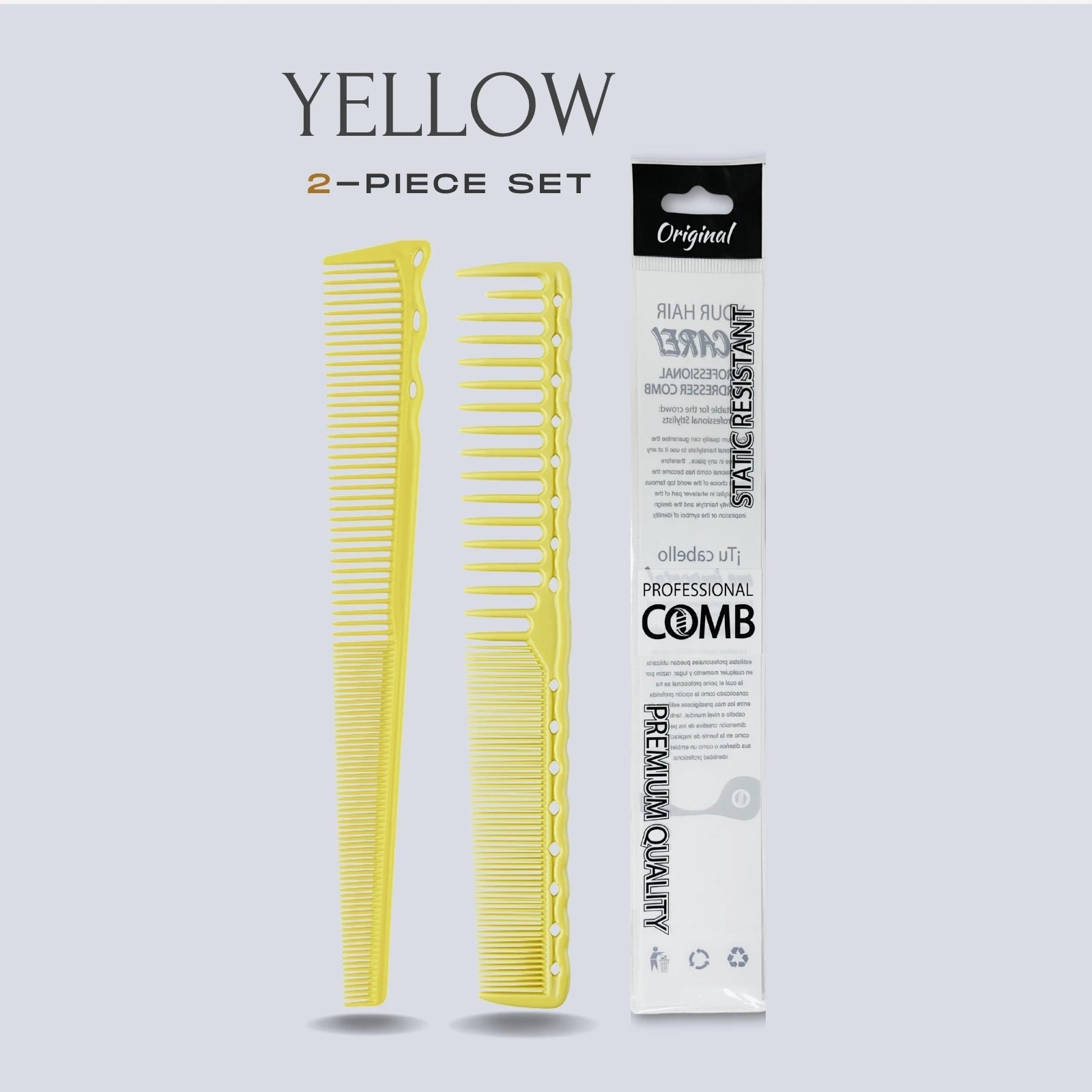 2pcs Set Professional Barbershop Comb