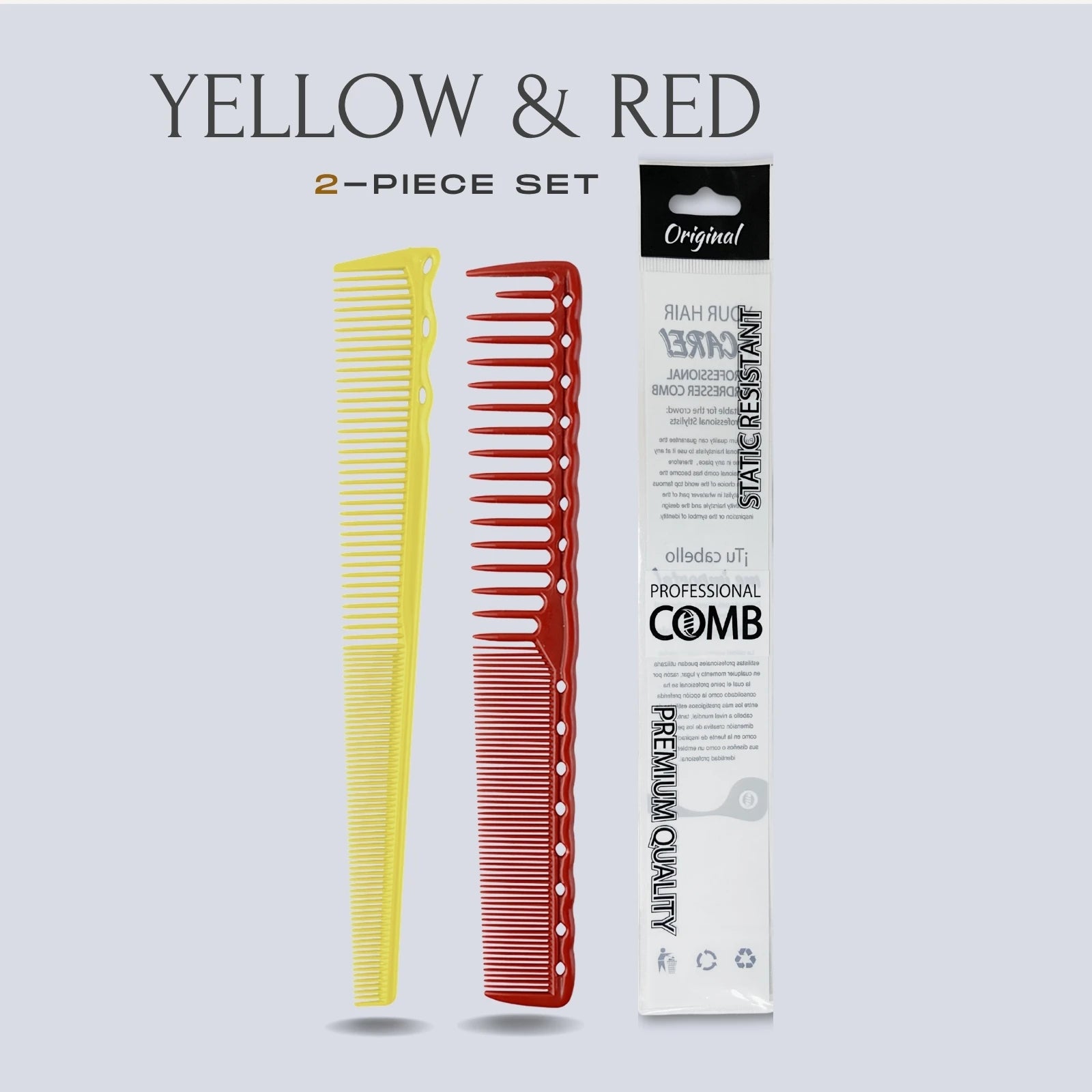 2pcs Set Professional Barbershop Comb
