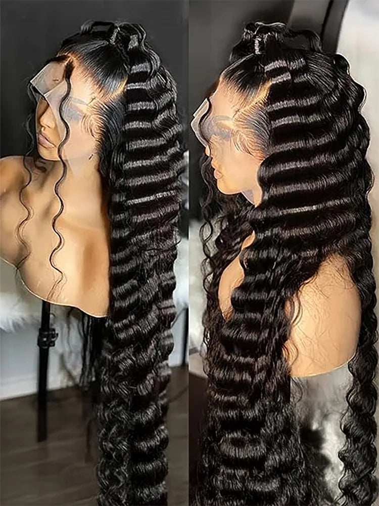HD Lace Frontal Wig Brazilian Curly Human Hair