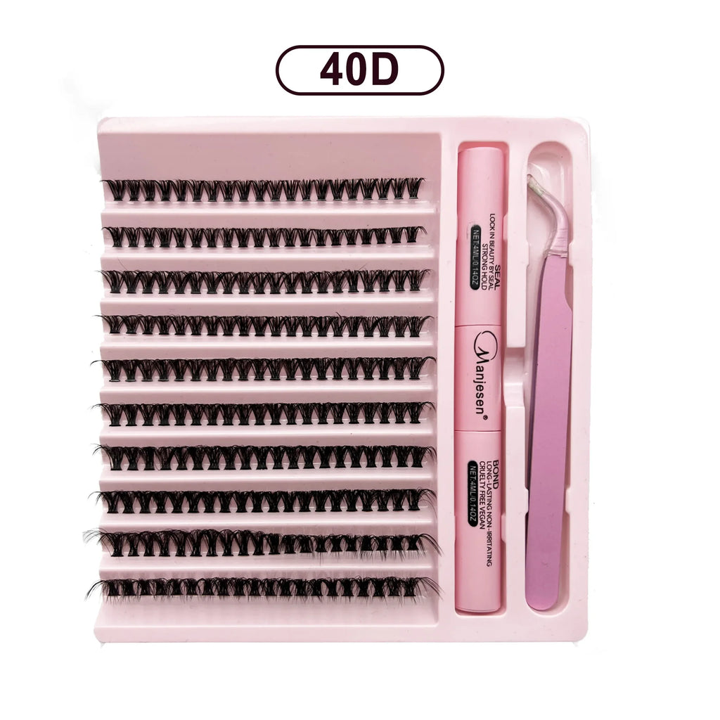 DIY Lashes Extension Kit Eyelashes 200 PCS Clusters Lash
