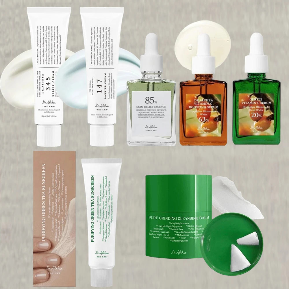 Dr.Althea Skin Care Kit - Antioxidant Cream, Vitamin C Serum, Moisturizing Skin Care