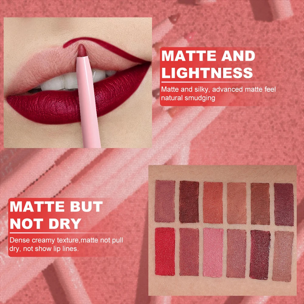 6pcs Lip Liner Pen Set