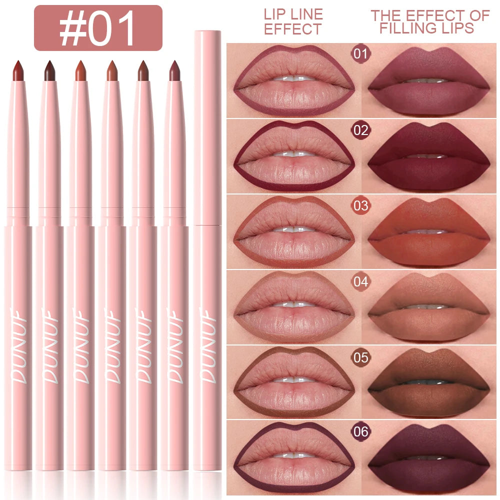 6pcs Lip Liner Pen Set