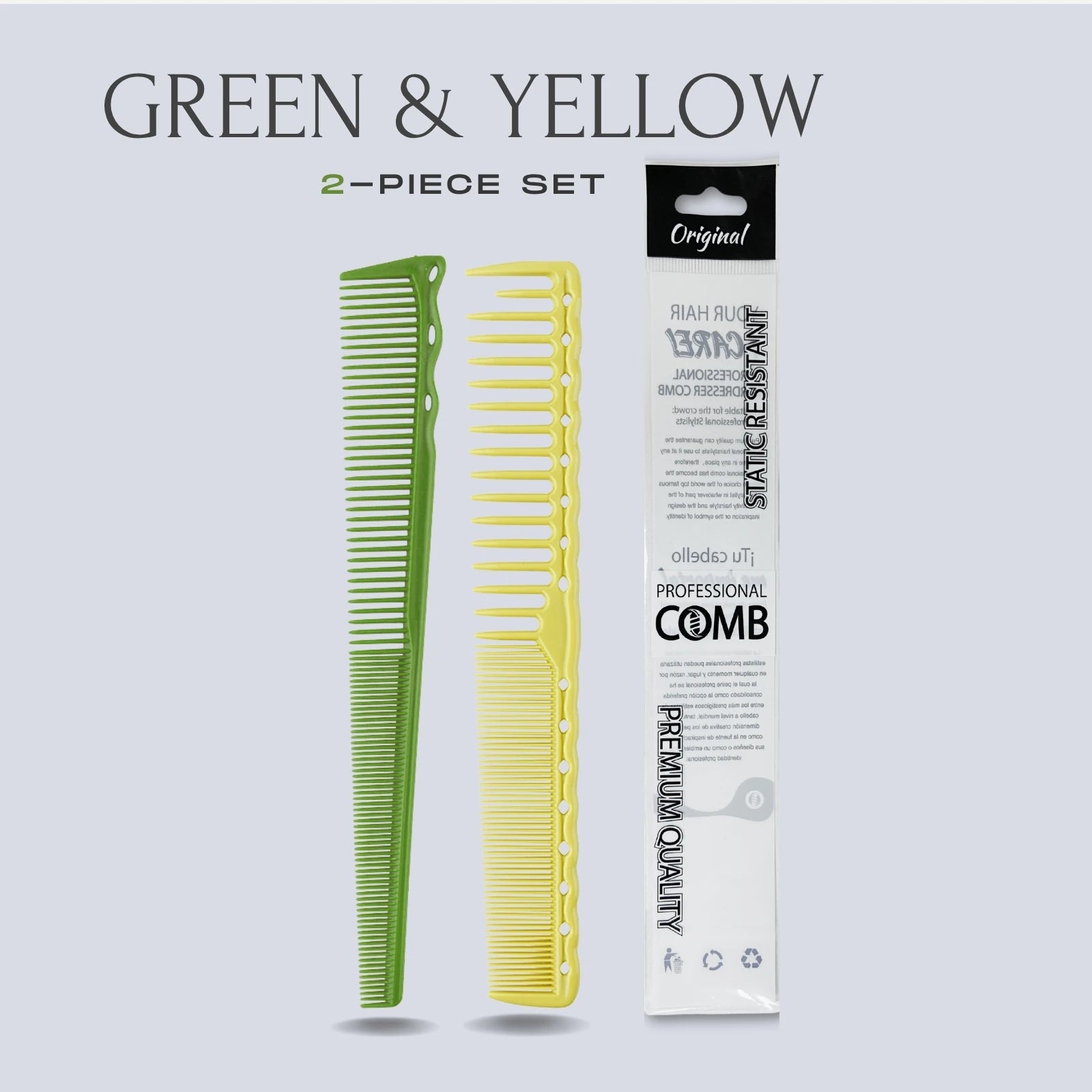 2pcs Set Professional Barbershop Comb