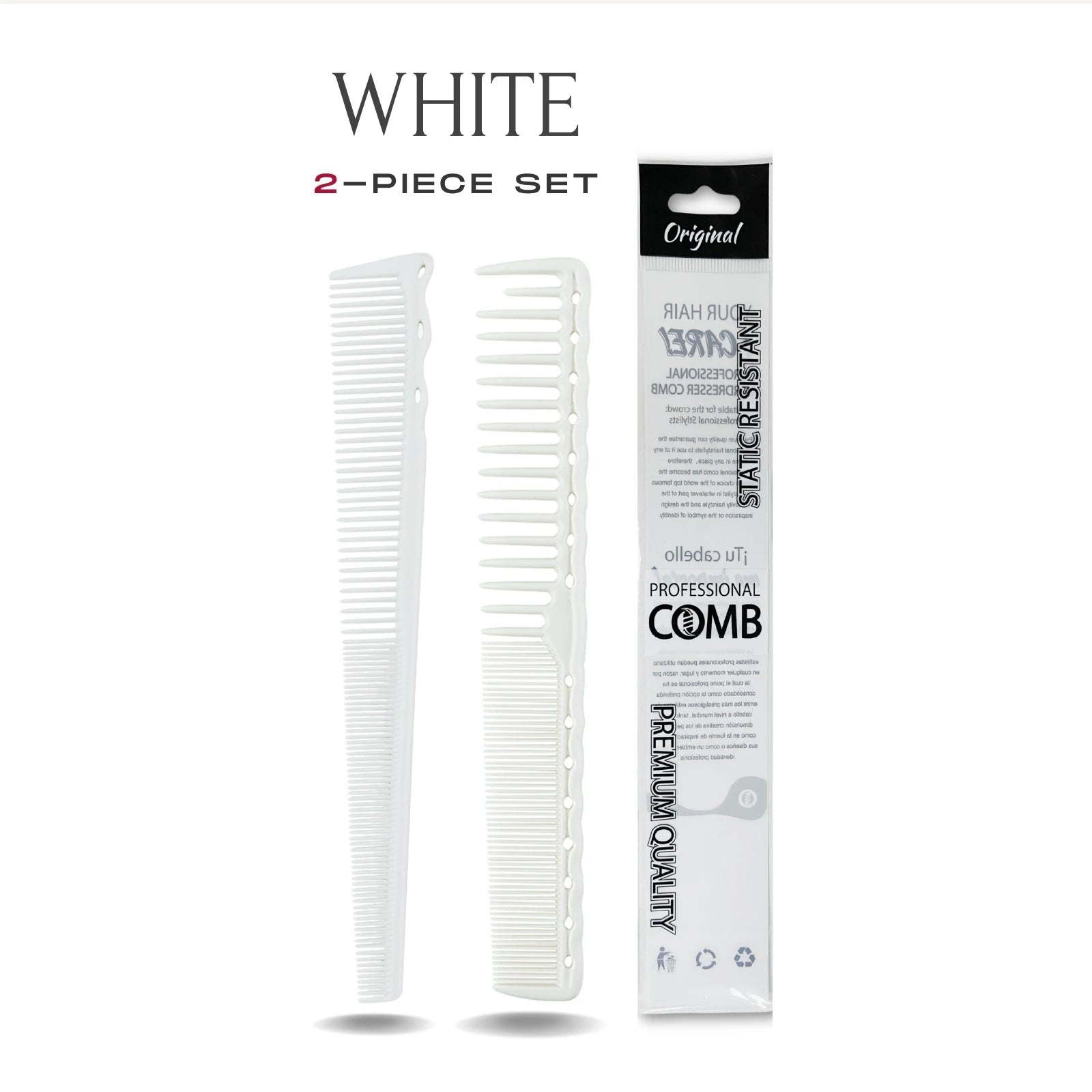 2pcs Set Professional Barbershop Comb
