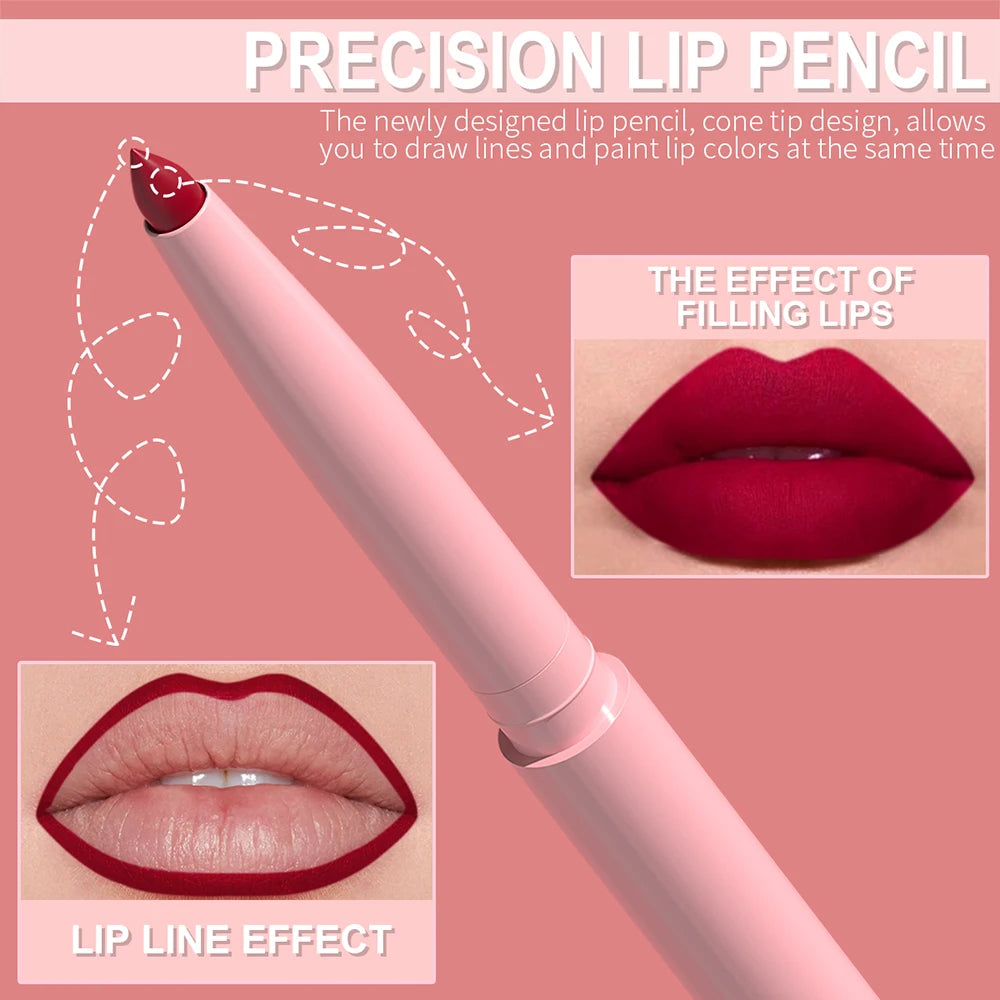 6pcs Lip Liner Pen Set
