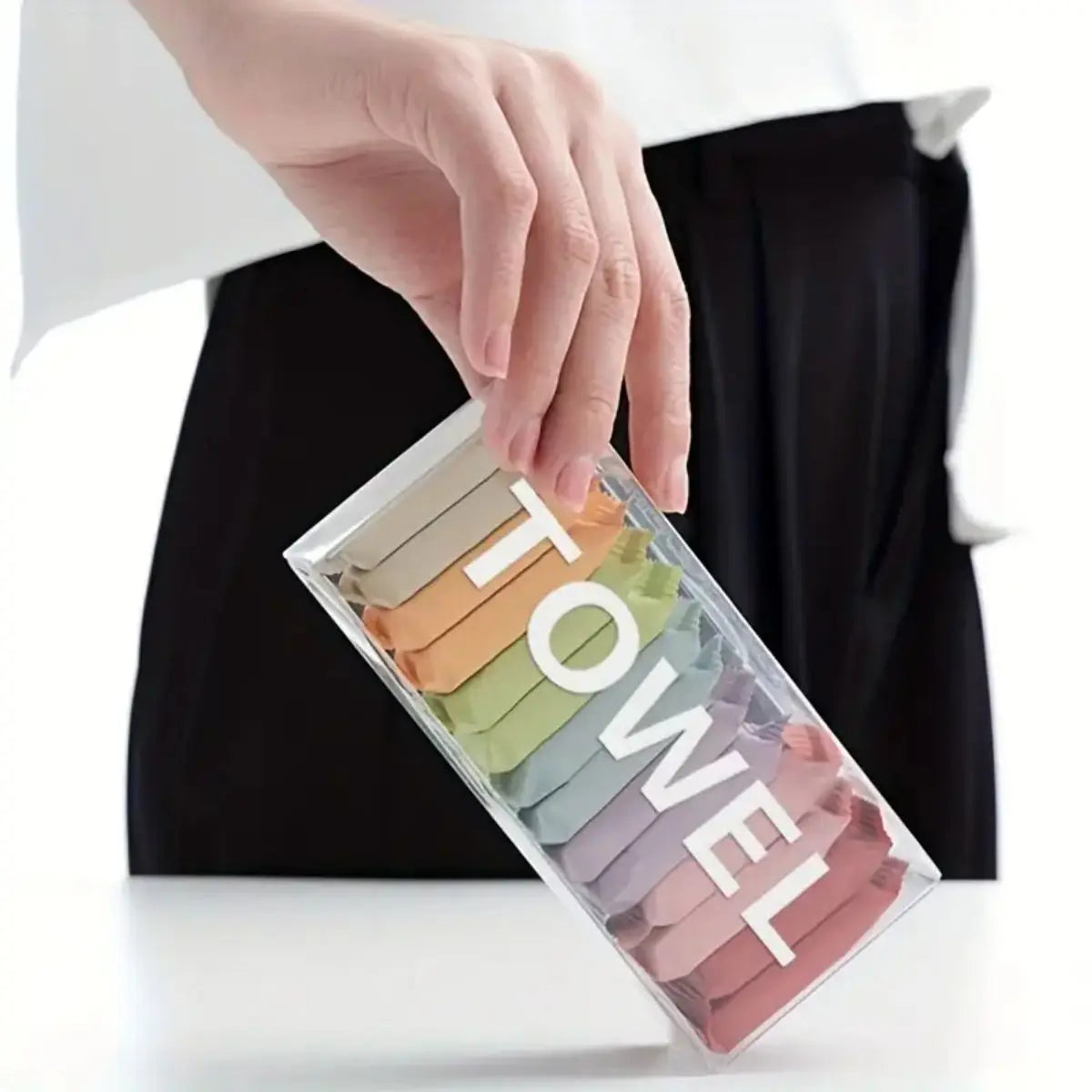 14pcs/set Compressed Cotton Facial Cleansing Towels