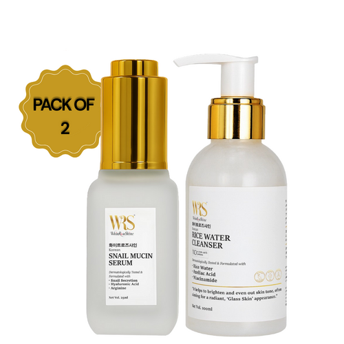 WRS Rice Water Cleanser + Snail Mucin Serum Combo