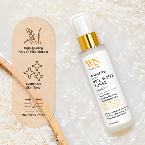 Whiteroseshine Korean Rice Water Toner for All Skin Types